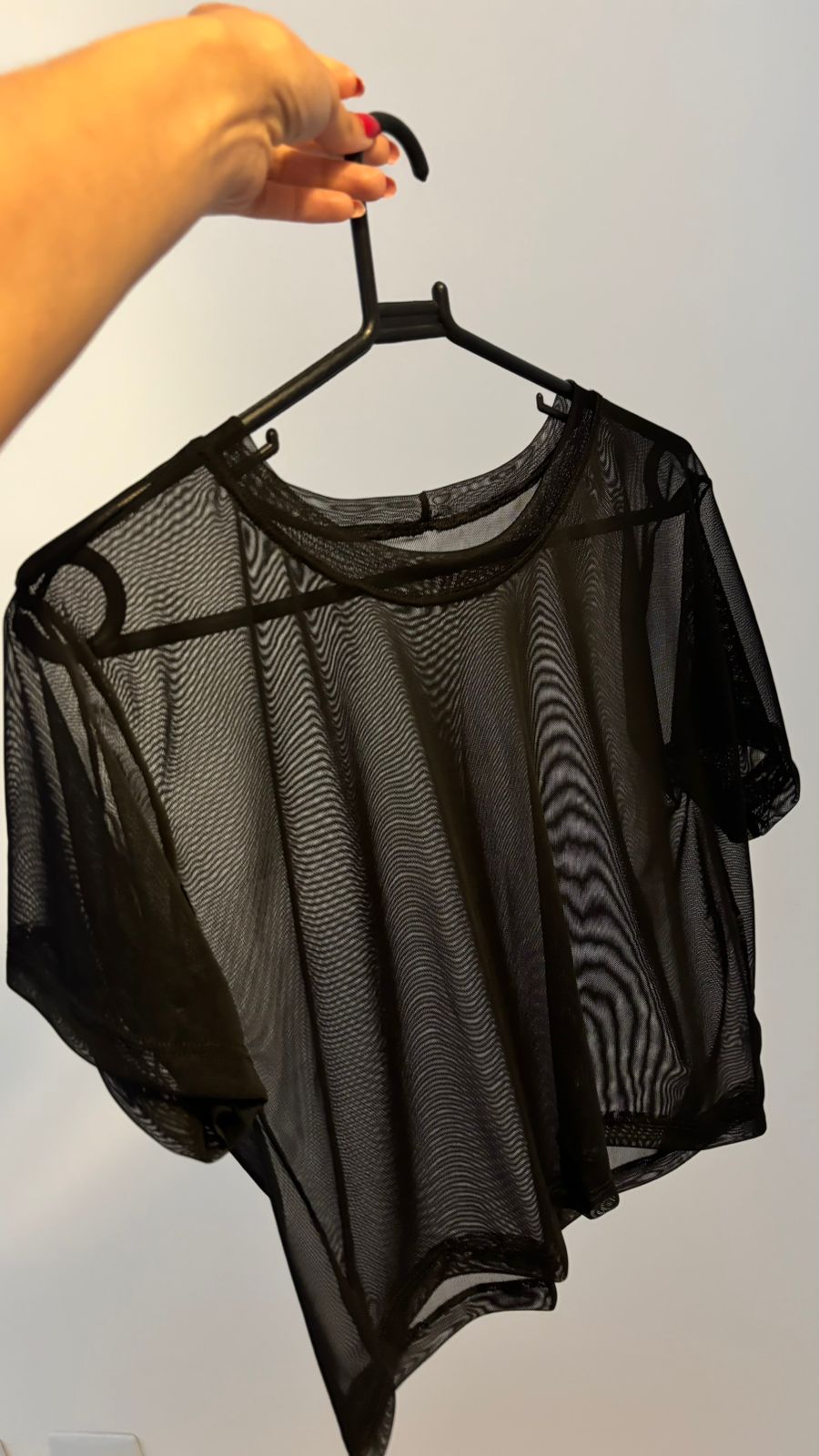 Blusa Tela Fitness Aura Fit – Preta