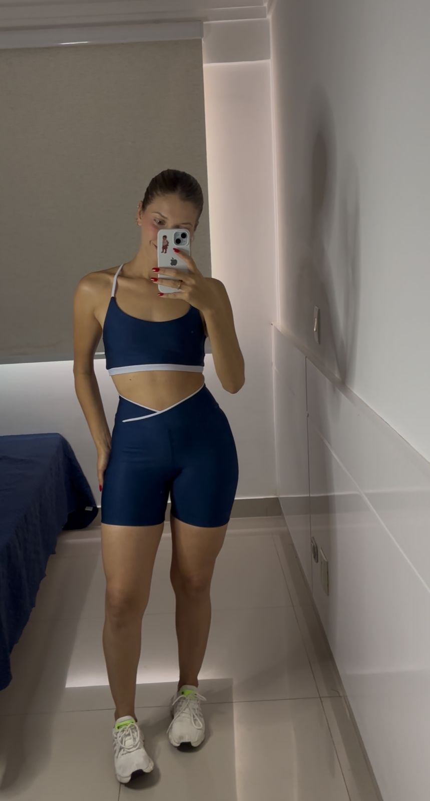 Conjunto Fitness Aura Fit Azul Marinho 💙✨