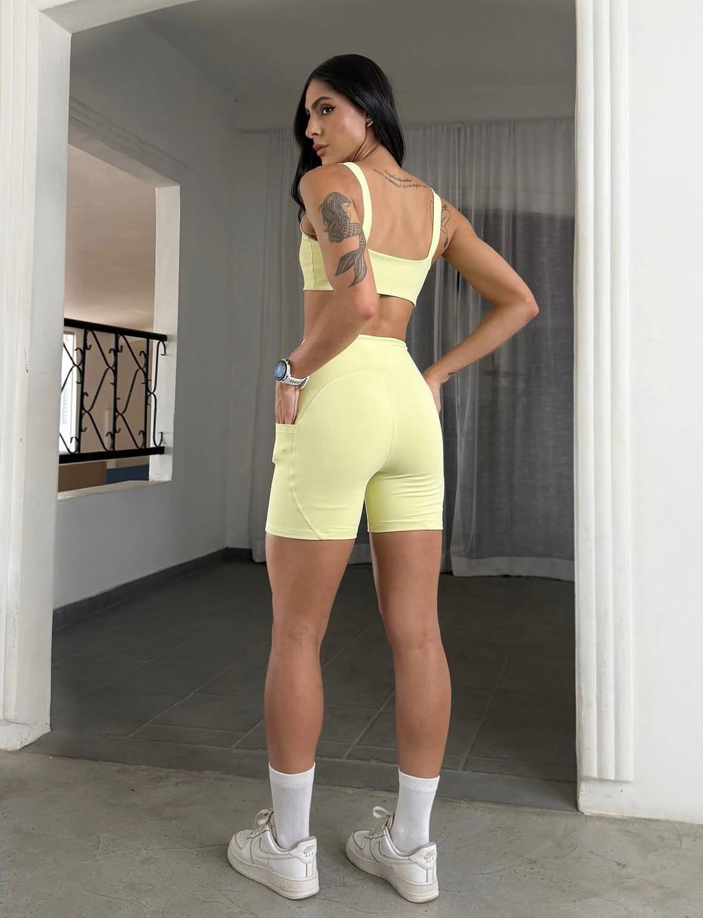 Conjunto Fitness Aura Fit Amarelo 🍋✨