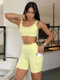 Conjunto Fitness Aura Fit Amarelo 🍋✨