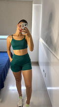 Conjunto Fitness Aura Fit – Verde Matcha