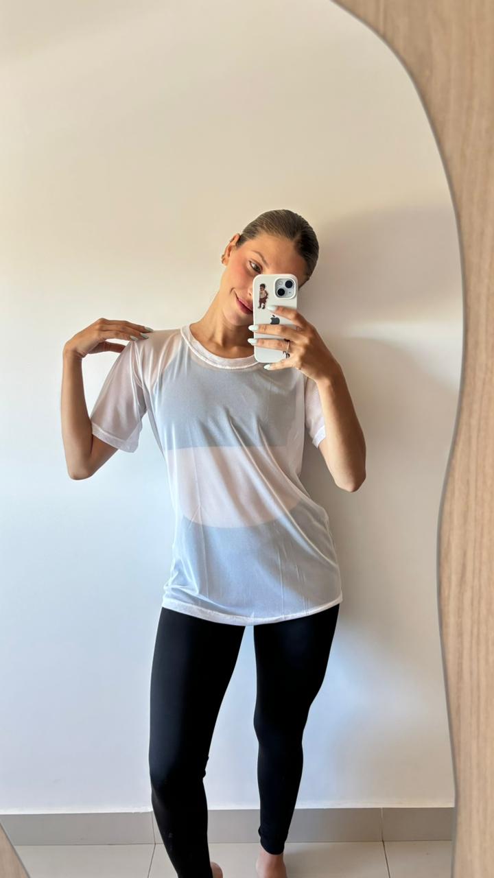 Blusa Tela Aura Fit AirFlow 🤍✨